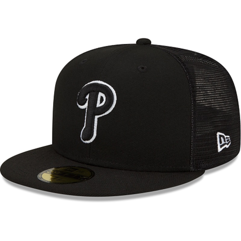 New Era Philadelphia Phillies 2023 Batting Practice Black 59FIFTY Fitted Hat