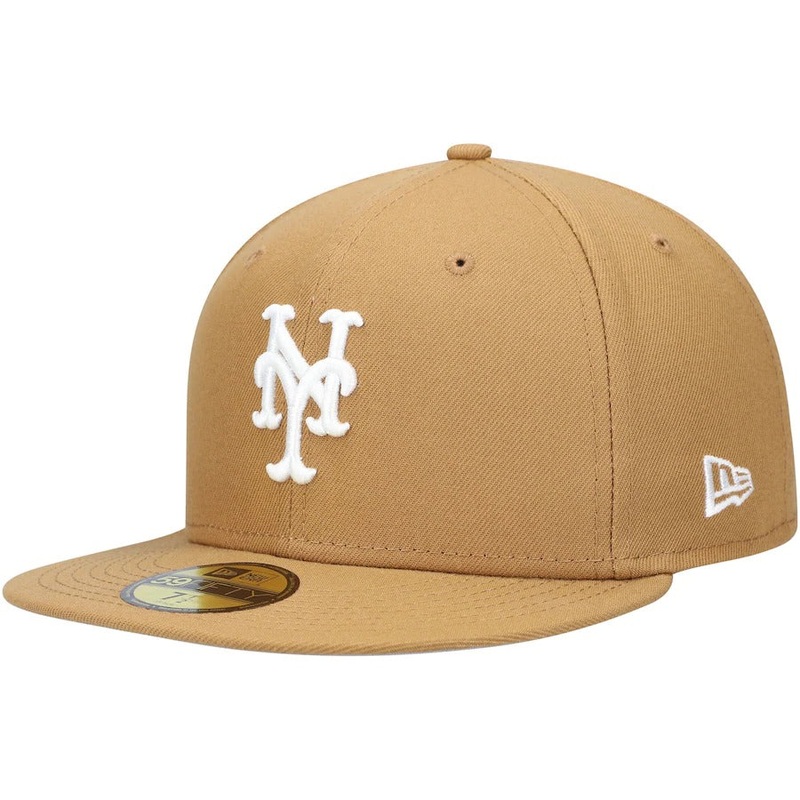 New Era Tan New York Mets Wheat 59FIFTY Fitted Hat