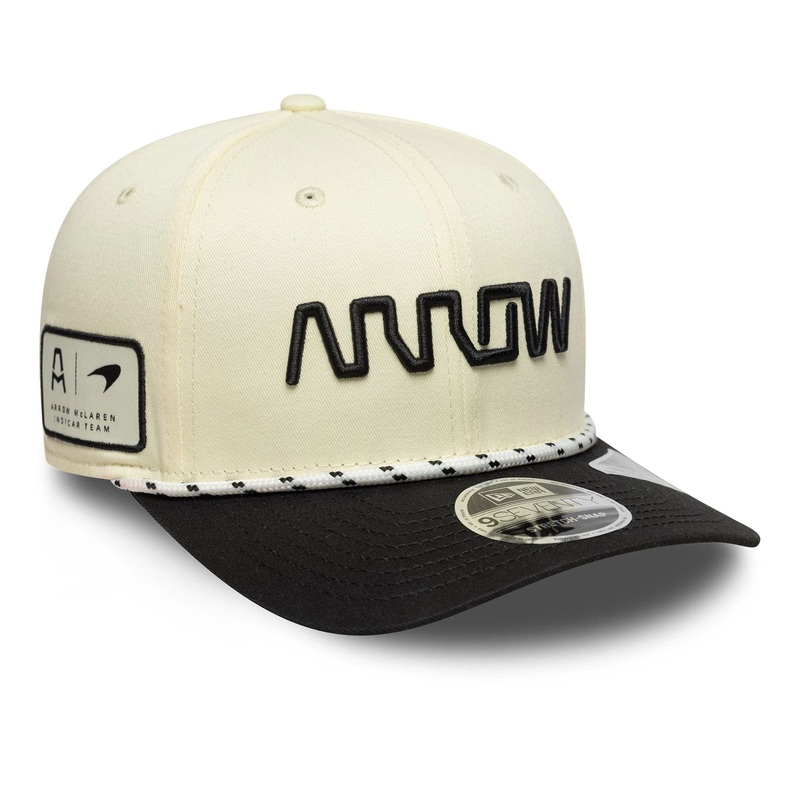 Arrow McLaren Indycar Cream 9SEVENTY Stretch Snap Adjustable Cap OSFM