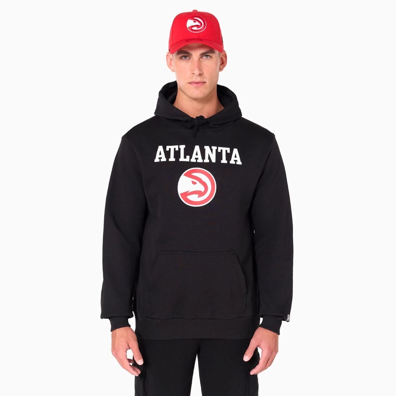 Atlanta Hawks NBA Black Pullover Hoodie XS