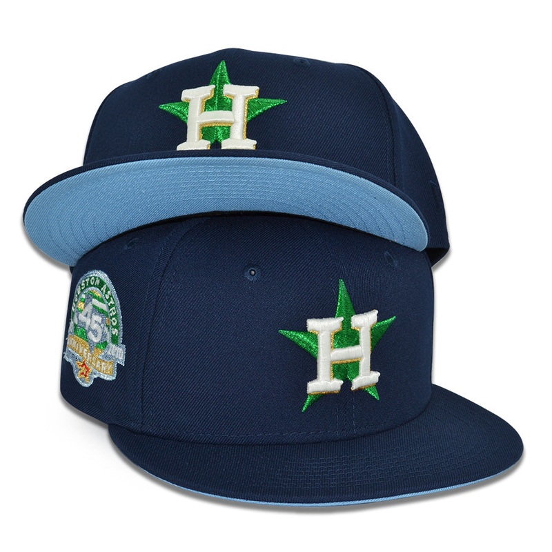 Houston Astros “THE TX ICY” Exclusive New Era 59Fifty Fitted Hat – Navy/Sky UV 6 7/8