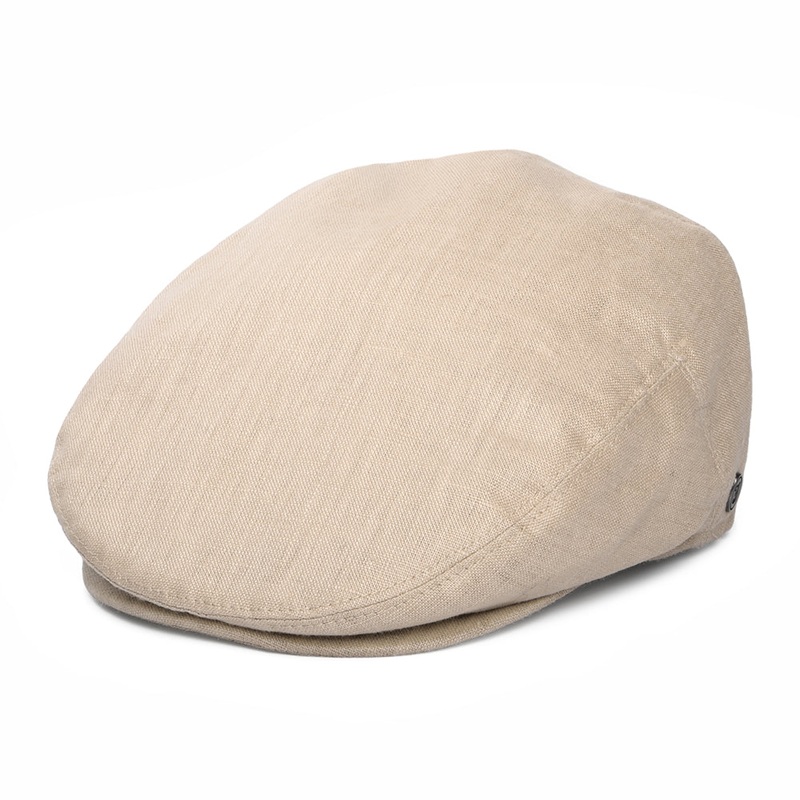 Jaxon & James Linen Flat Cap Natural Wholesale Pack Prepack