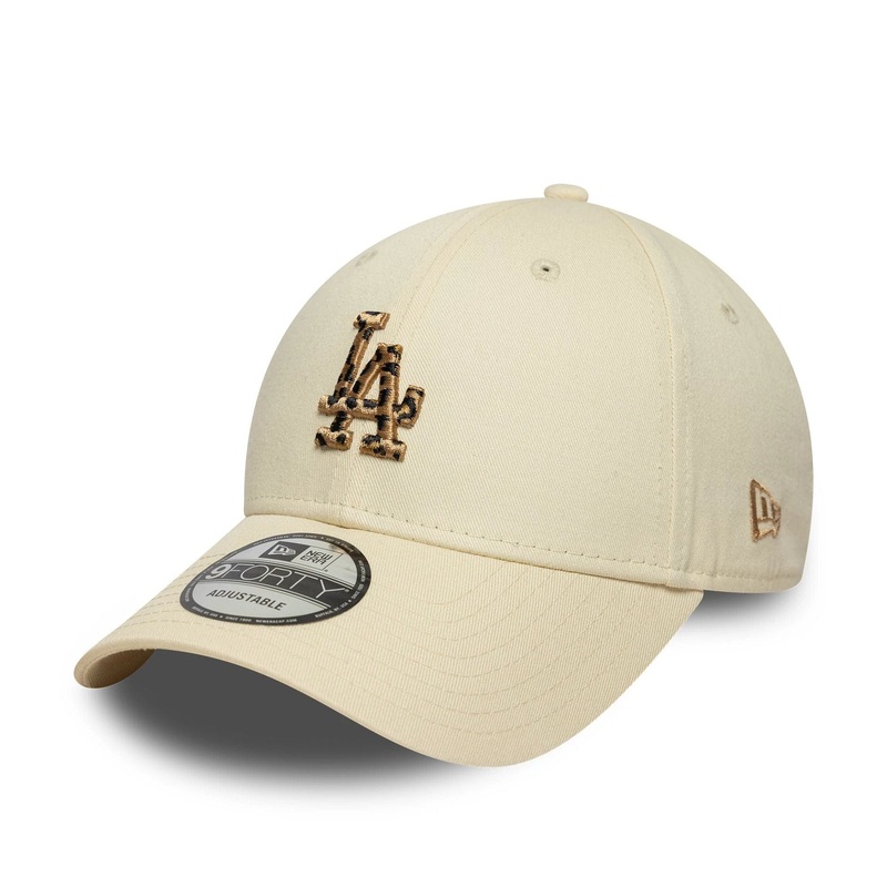 LA Dodgers MLB Animal Infill Light Beige 9FORTY Adjustable Cap OSFM