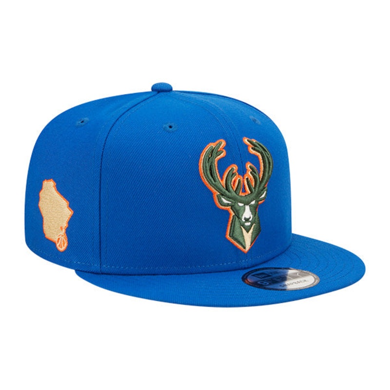Milwaukee Bucks New Era NBA 2022-23 CITY EDITION Alternate 9Fifty Snapback Hat – Royal