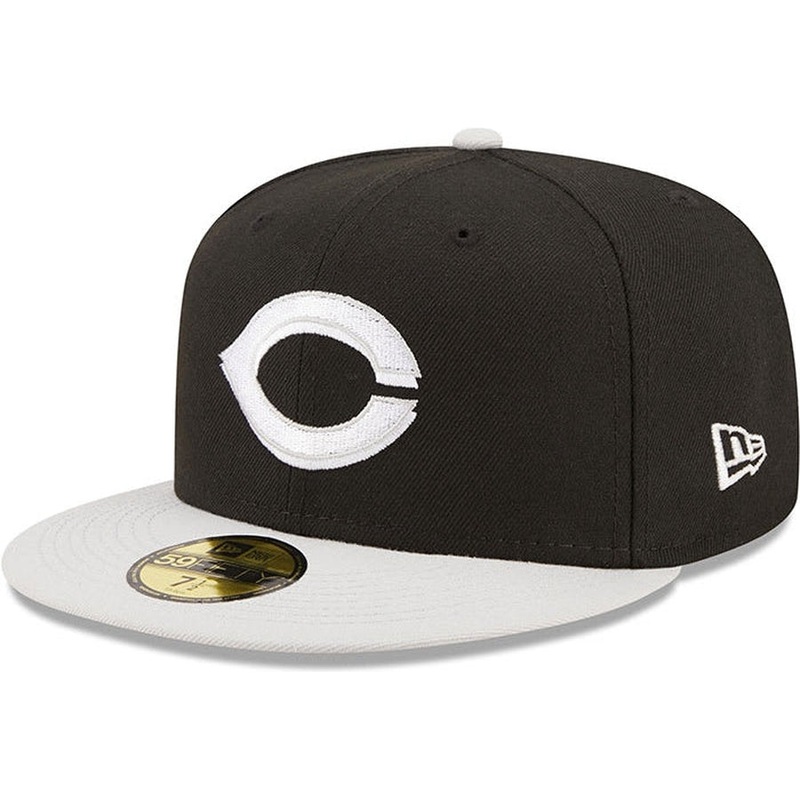 New Era Cincinnati Reds Black/Gray Two-Tone Color Pack 59FIFTY Fitted Hat