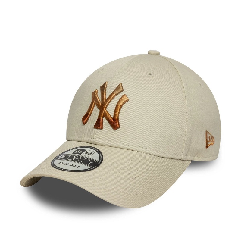 New York Yankees MLB Ombre Infill Cream 9FORTY Adjustable Cap OSFM