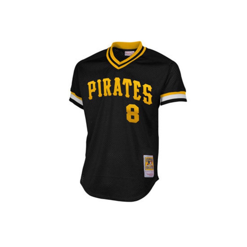 PITTSBURGH PIRATES 1982 Willie Stargell # 8 Authentic Mitchell & Ness Cooperstown Collection Throwback Mesh Batting Practice Jersey l