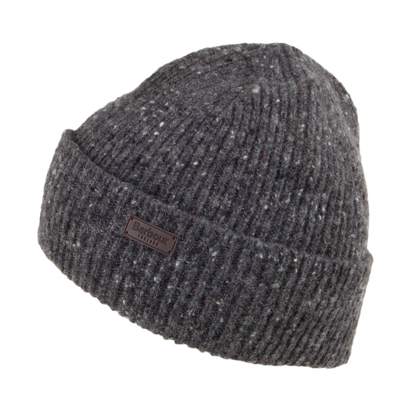 Barbour Hats Lowerfell Donegal Beanie Hat – Charcoal 1-Size