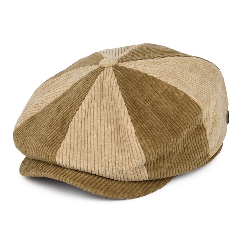 Brixton Hats Brood Corduroy Baggy Newsboy Cap – Bronze-Sand Small-56cm