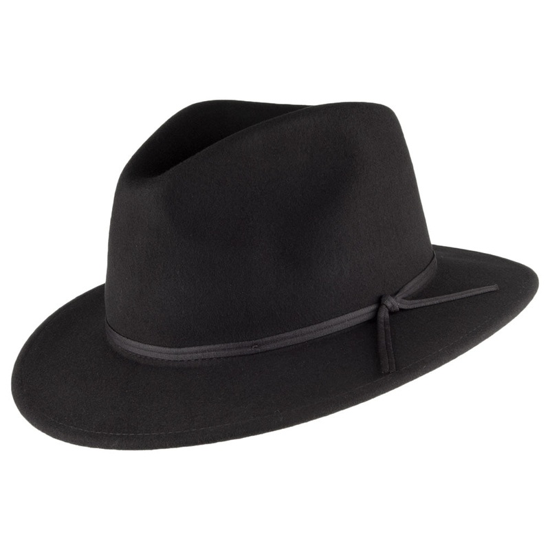 Brixton Hats Coleman Fedora Hat – Black S