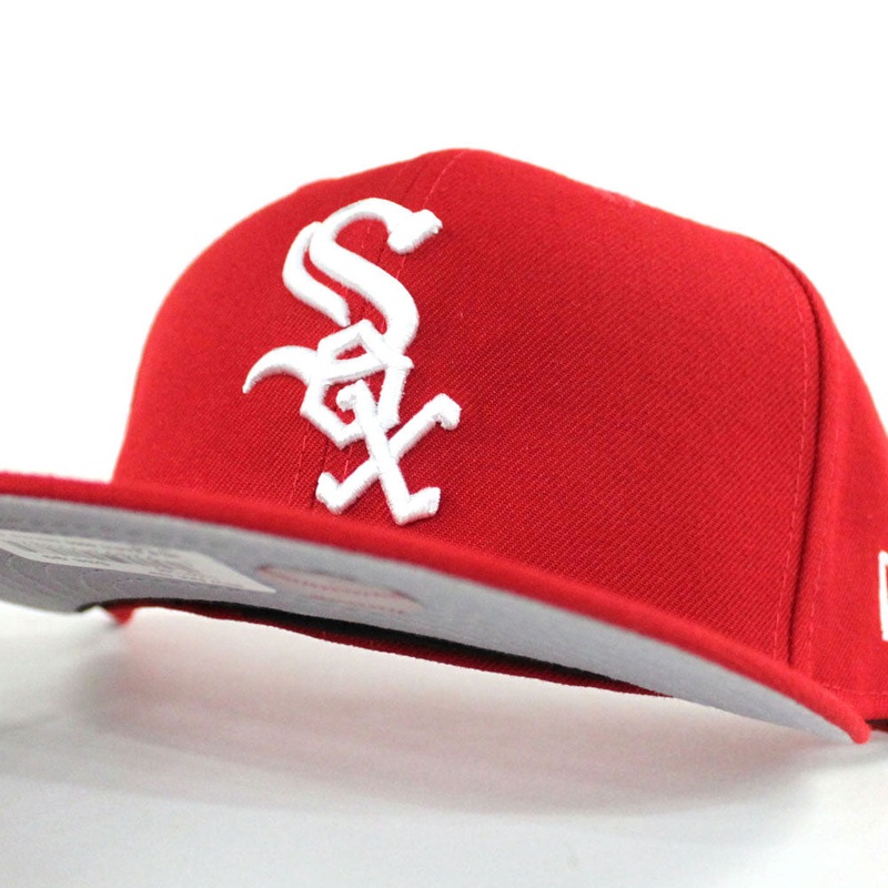 Chicago White Sox New Era 59Fifty Fitted Hat (RED GRAY UNDER BRIM) 6 7/8