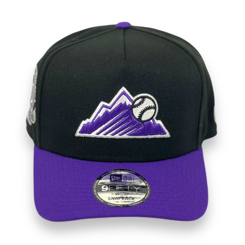 COLORADO ROCKIES (BLACK/PURPLE) (30TH ANN) “9FIFTY AFRAME” NEW ERA SNAPBACK