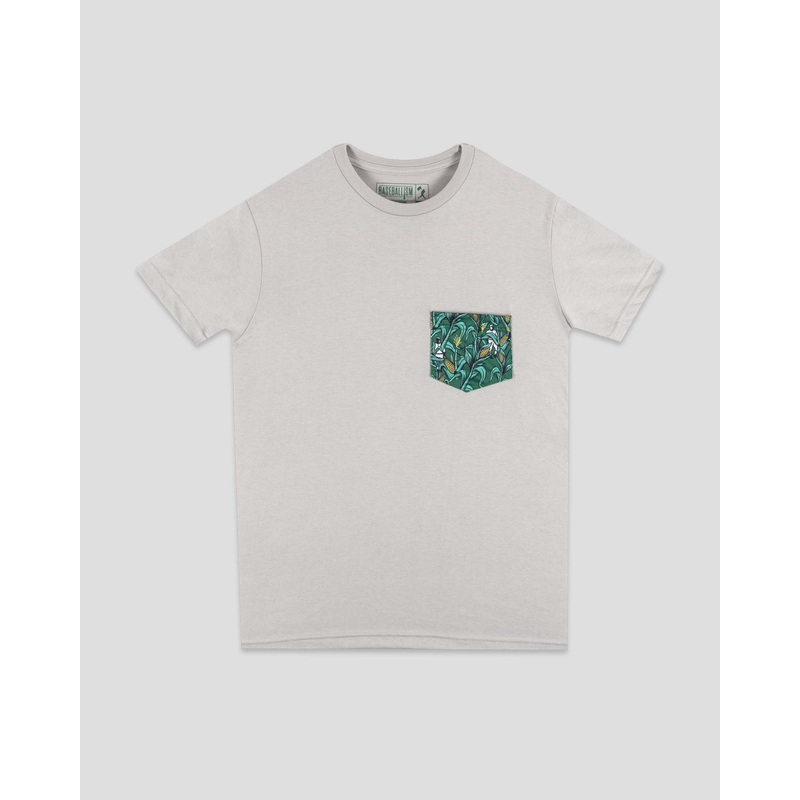 Corn Field Patterned Pocket Tee Small
