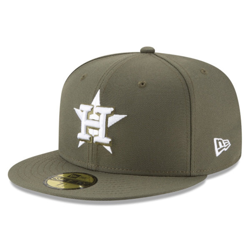 Houston Astros Sox New Era MLB CLASSICS 59Fifty Fitted Hat- Olive 7