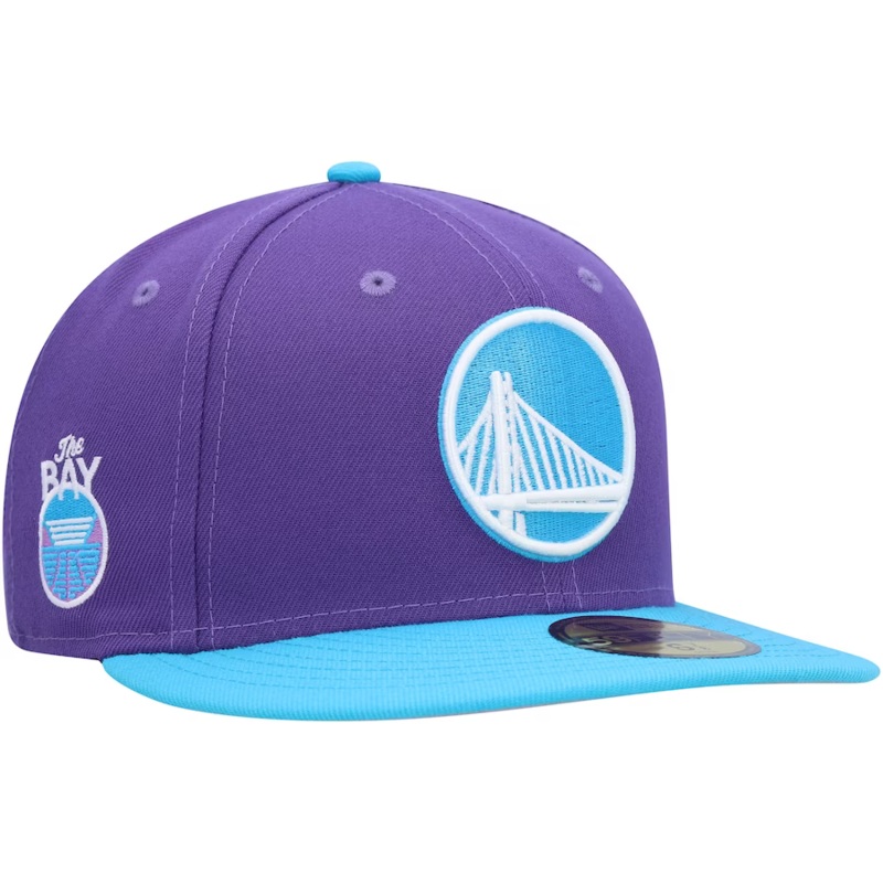 New Era Golden State Warriors Purple Vice 2023 59FIFTY Fitted Hat