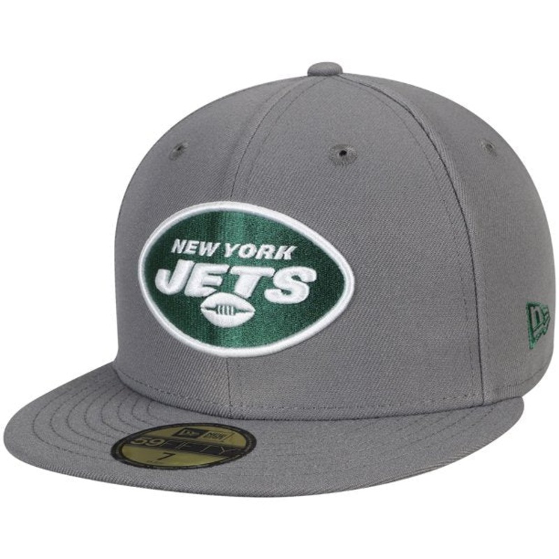 New Era Graphite New York Jets Storm 59FIFTY Fitted Hat