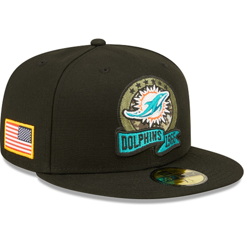 New Era Miami Dolphins 2022 Salute to Service 59FIFTY Fitted Hat