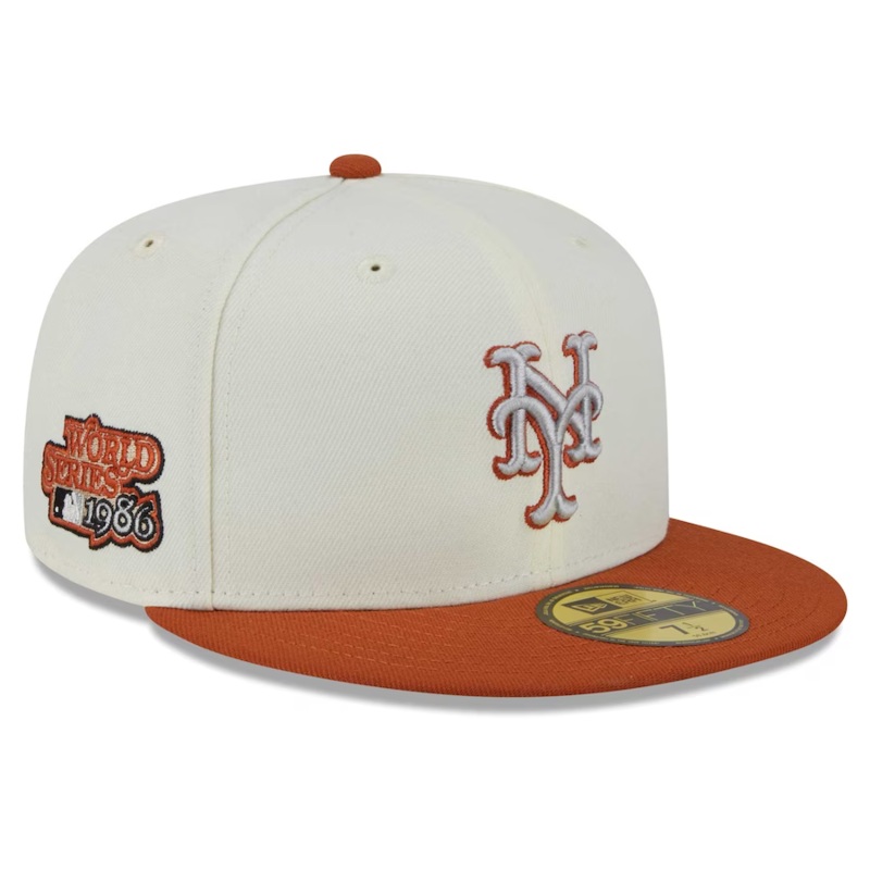New Era New York Mets Cream/Rust Orange 2023 59FIFTY Fitted Hat