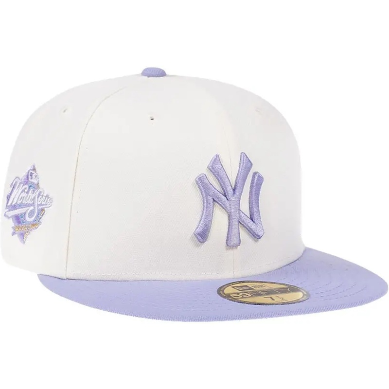 New Era New York Yankees 1999 World Series Chrome/Lavender Two Tone 59FIFTY Fitted Hat