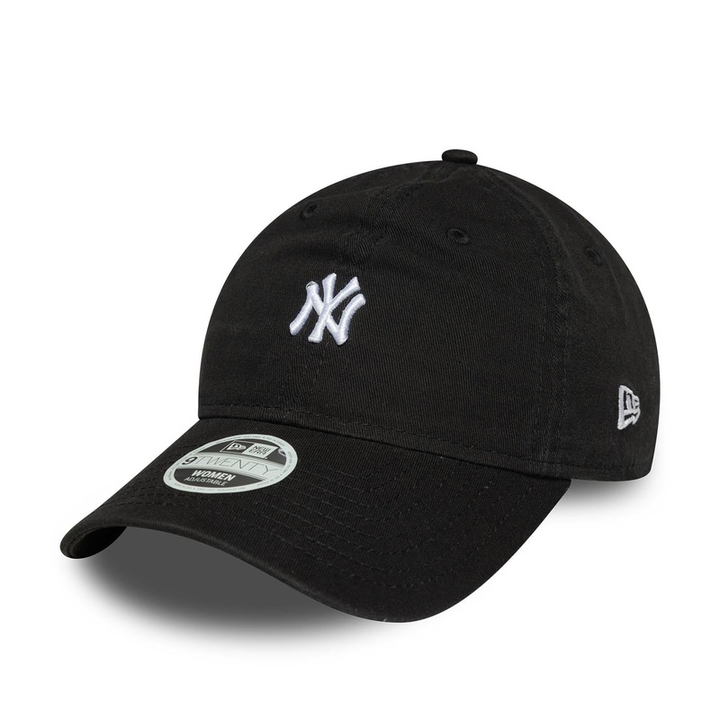New York Yankees 9TWENTY Womens Mini Washed Black/White Cap One Size