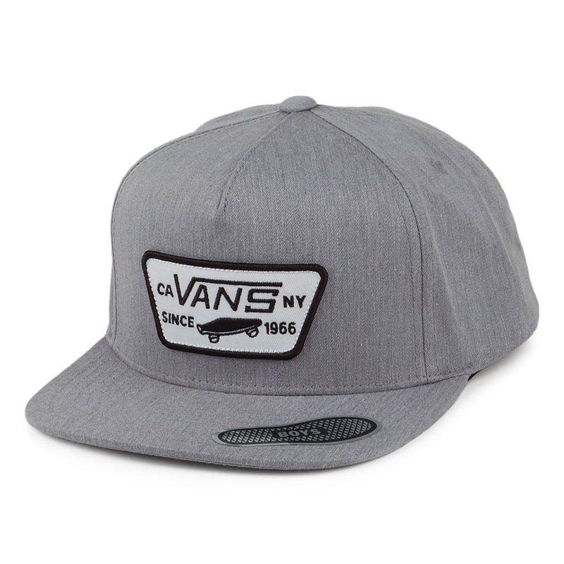 Vans Hats Kids Full Patch Snapback Cap – Heather Grey CHILD ADJ.