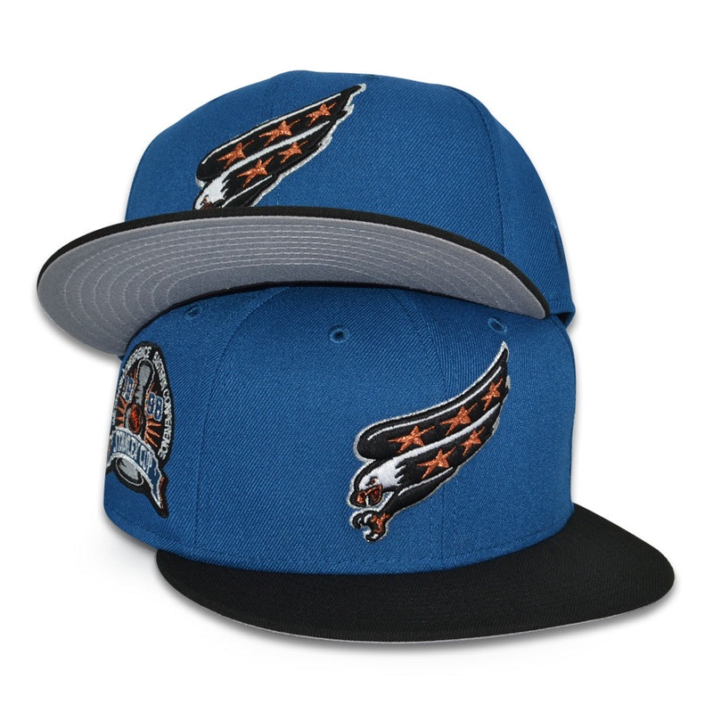 Washington Capitals “98 RUN” Exclusive New Era 59Fifty Fitted Hat – Seashore/Black 6 7/8