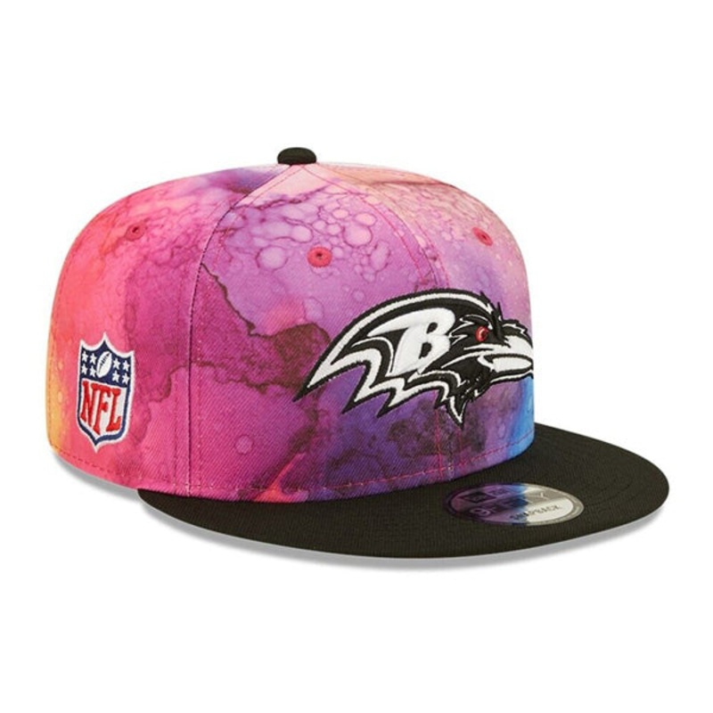 Baltimore Ravens New Era 2022 NFL Crucial Catch 9Fifty Snapback Hat – Pink/Black