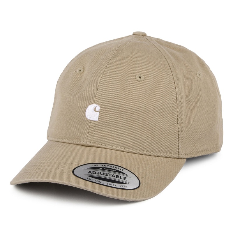 Carhartt WIP Hats Madison Logo Baseball Cap – Beige Adjustable