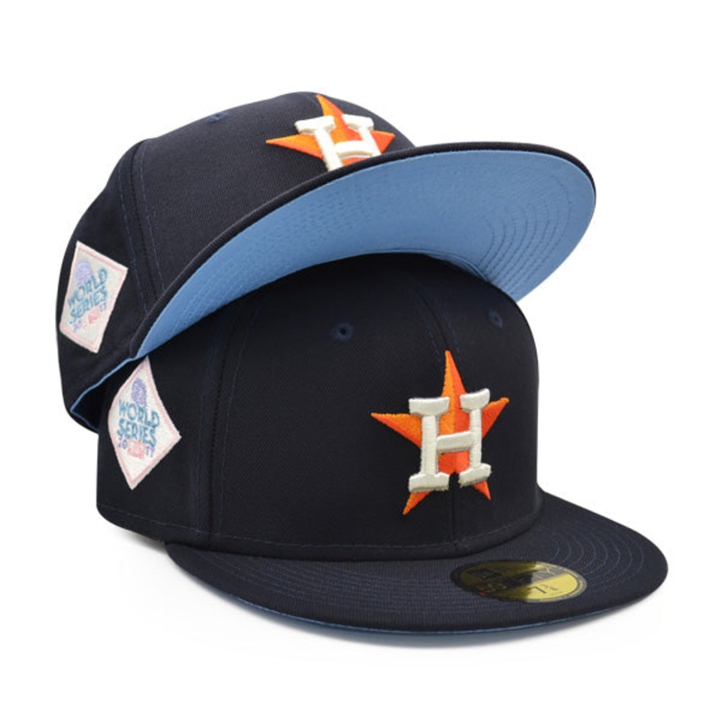 Houston Astros 2017 World Series New Era POP-ALOT 59Fifty Fitted Hat – Navy/Sky UV 7