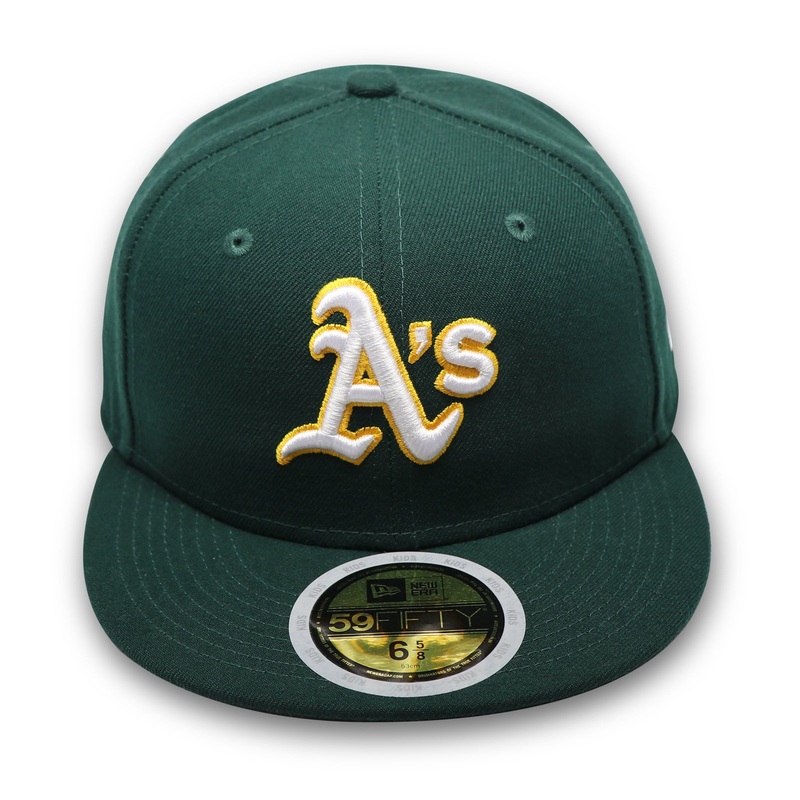 “KIDS” OAKLAND ATHLETICS (GREEN) NEW ERA 59FIFTY FITTED 63/8