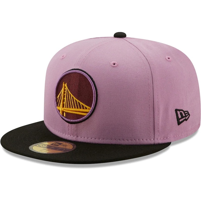 New Era Golden State Warriors Lavender/Black Color Pack 59FIFTY Fitted Hat