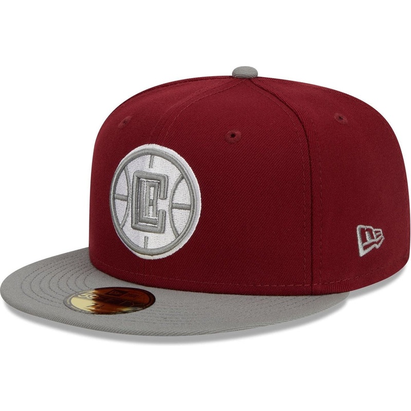 New Era Los Angeles Clippers Colorpack Burgundy/Grey 2023 59FIFTY Fitted Hat