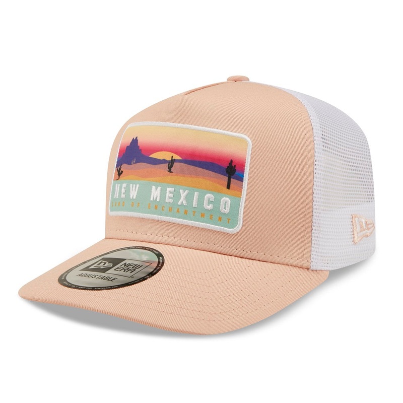 New Era Trucker Location Pink Cap One Size