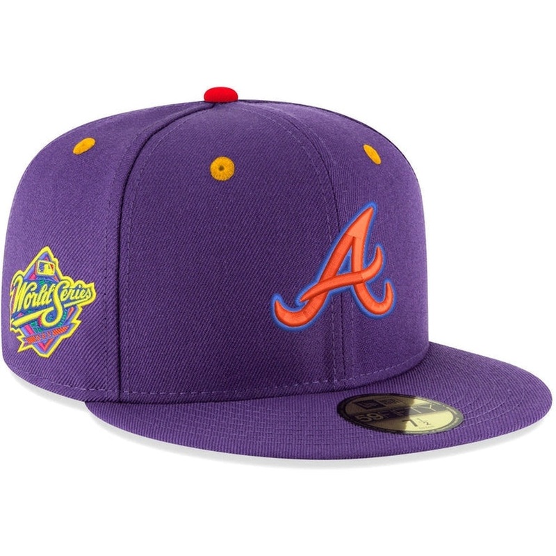 New Era x Lids HD  Atlanta Braves ROYGBIV 2.0 59FIFTY Fitted Cap