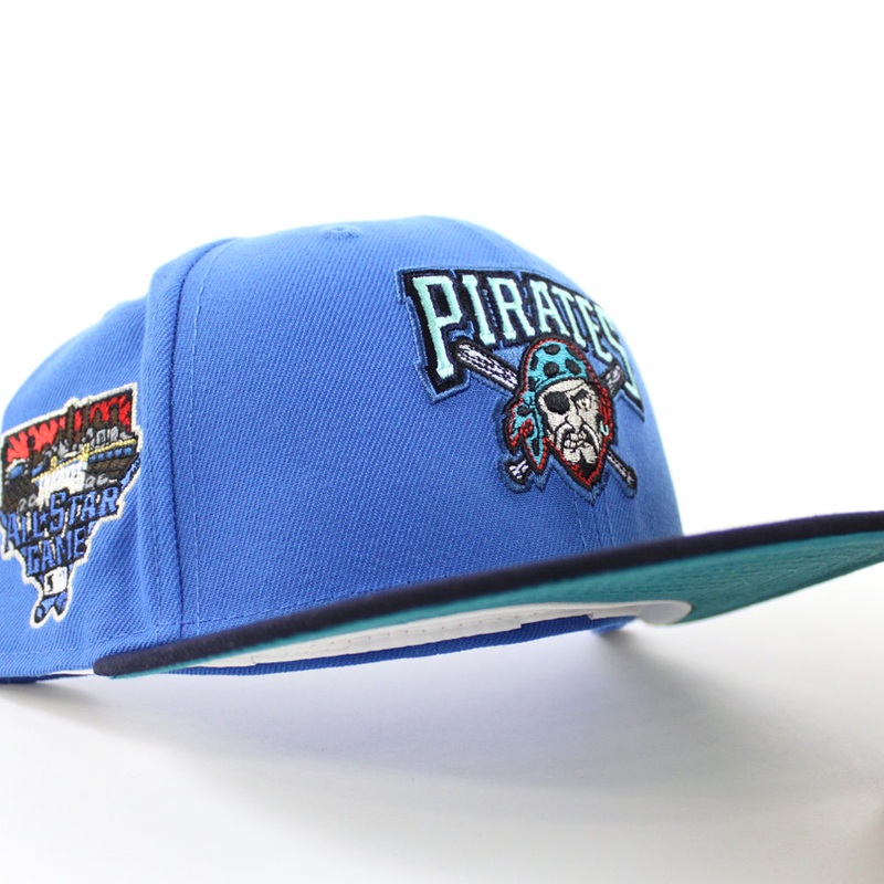 Pittsburgh Pirates 2006 All Star Game New Era 59Fifty Fitted Hat (Blue Navy Aqua Under Brim) 7