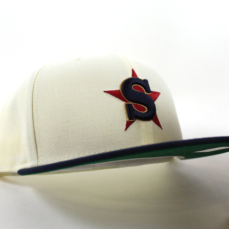SAN BERNARDINO SPIRIT HOMETOWN COLLECTION New Era 59Fifty Fitted Hat (Chrome White AQUA GREEN Under Brim) 7