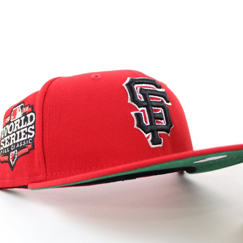 San Francisco Giants 2012 World Series New Era 59Fifty Fitted Hat (Red Green Under Brim) 7