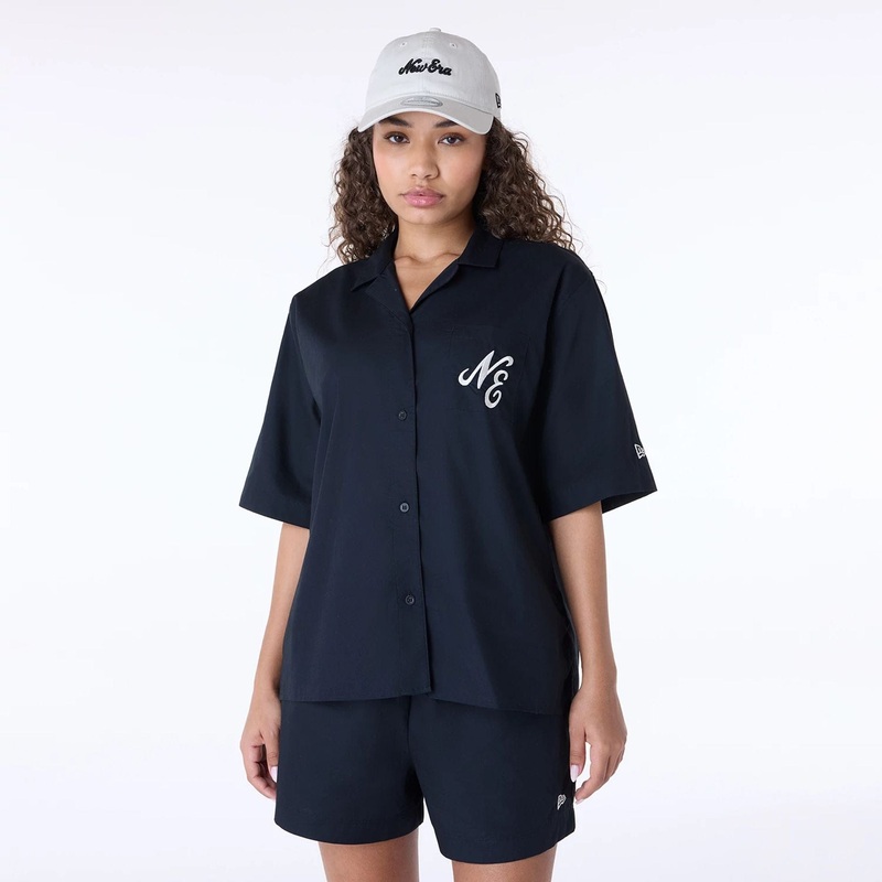 Womens New Era Revere Black T-Shirt XS