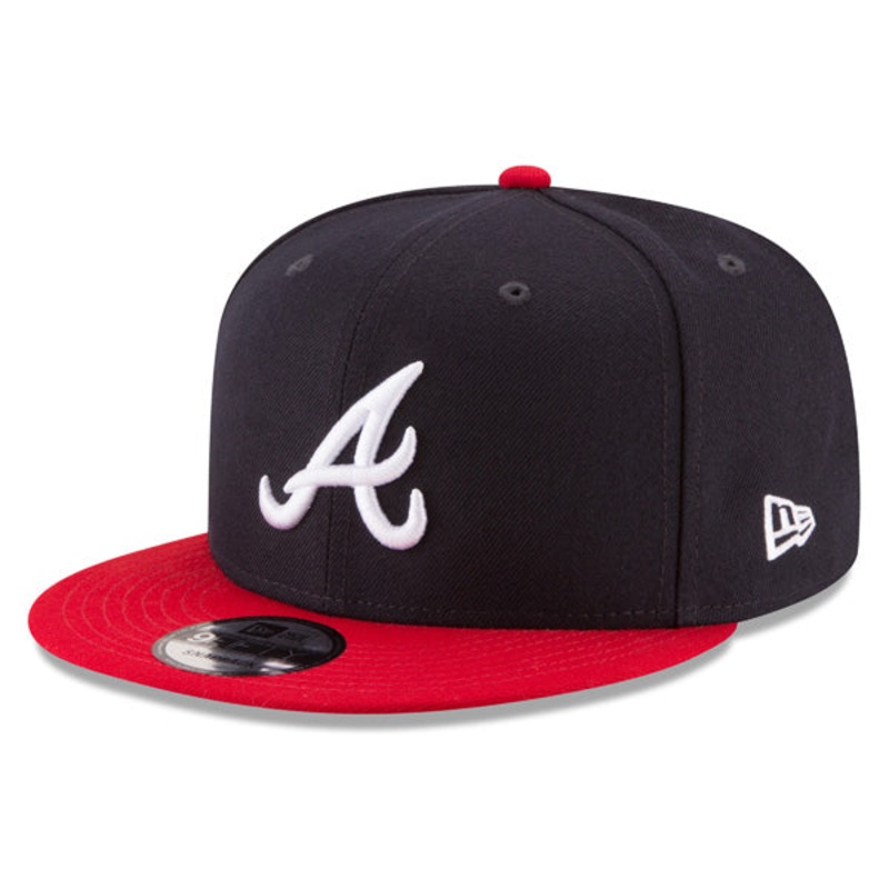 Atlanta Braves New Era CLASSIC Game 9Fifty Snapback MLB Hat – Navy/Red