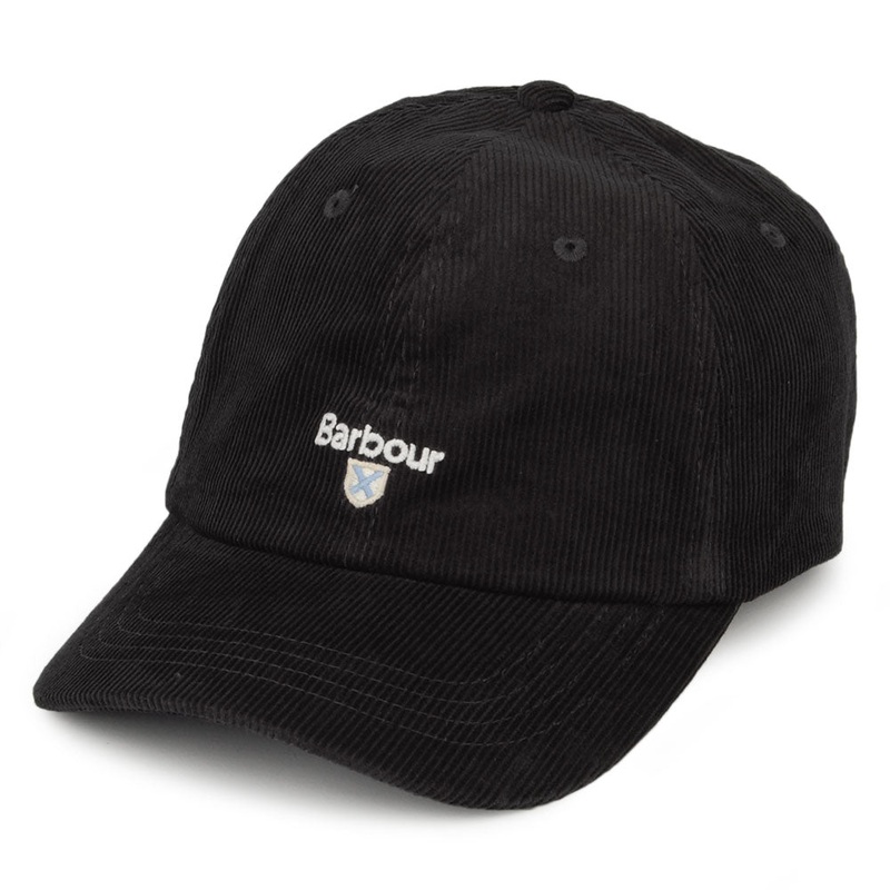 Barbour Hats Nelson Corduroy Sports Baseball Cap – Navy Blue Adjustable