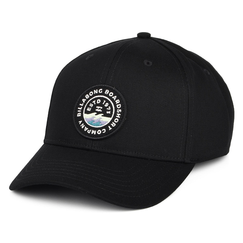 Billabong Hats Walled Cotton Twill Snapback Cap – Black Adjustable