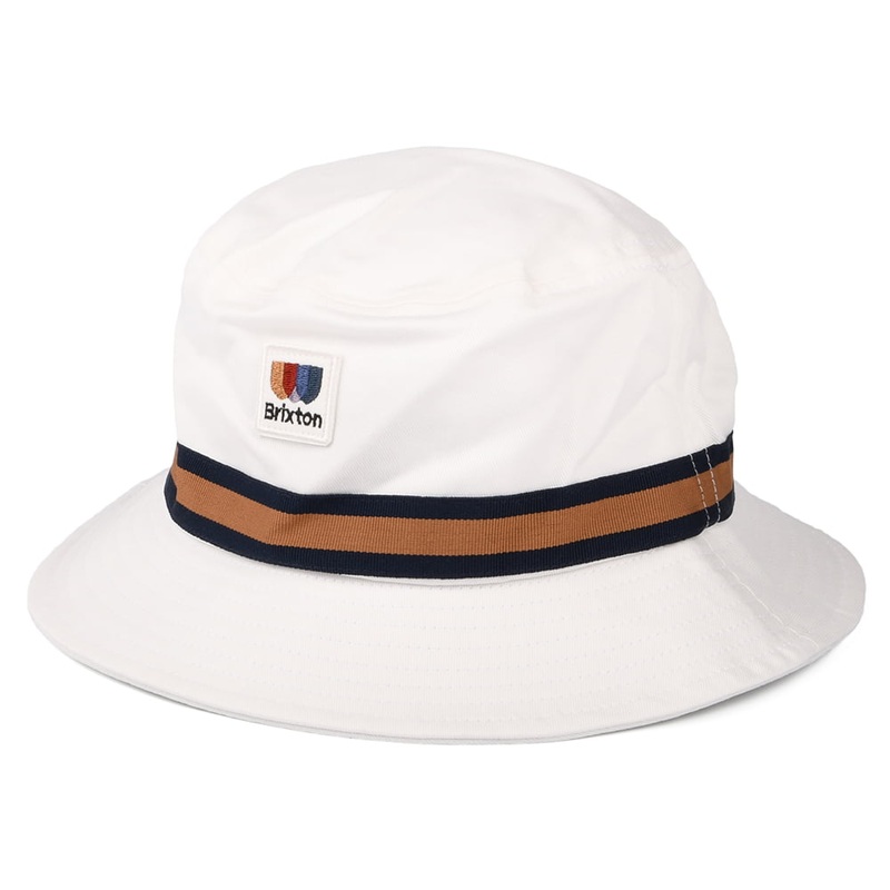 Brixton Hats Alton Packable Cotton Twill Bucket Hat – Off White Small/Medium