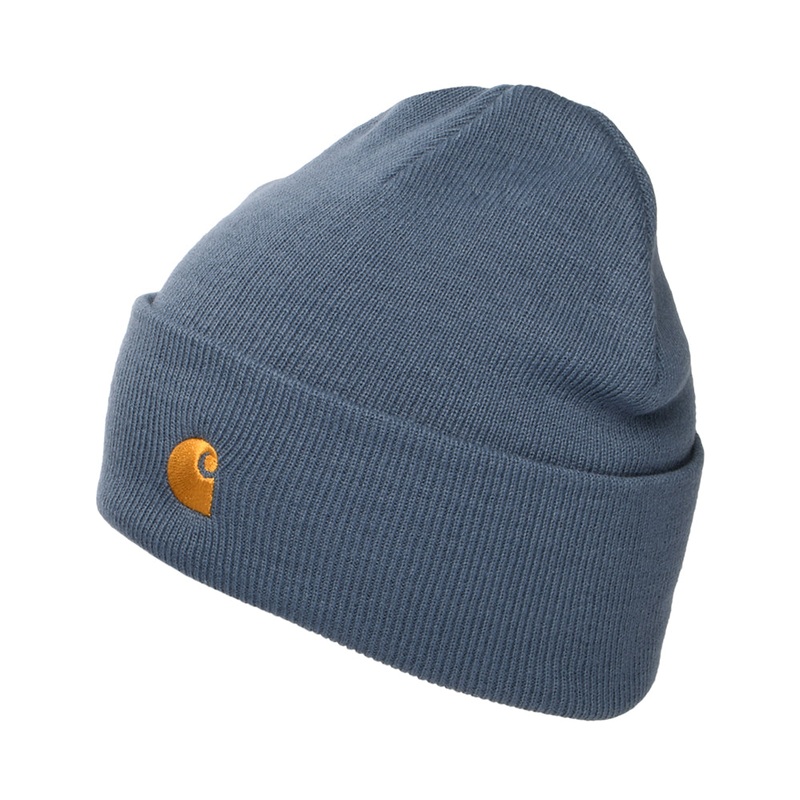 Carhartt WIP Hats Chase Cuffed Beanie Hat – Slate Blue 1-Size