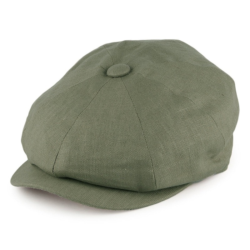 Failsworth Hats Alfie Irish Linen Newsboy Cap – Khaki 55