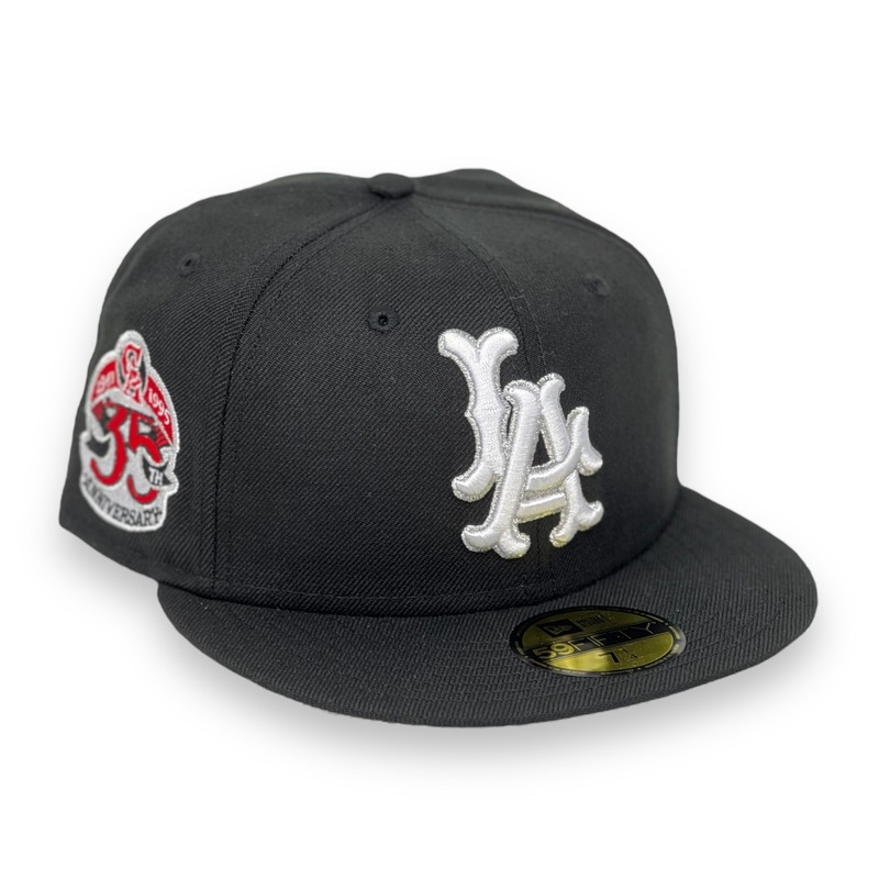 LA ANGELS (BLACK) (35TH ANN) NEW ERA 59FIFTY FITTED 7