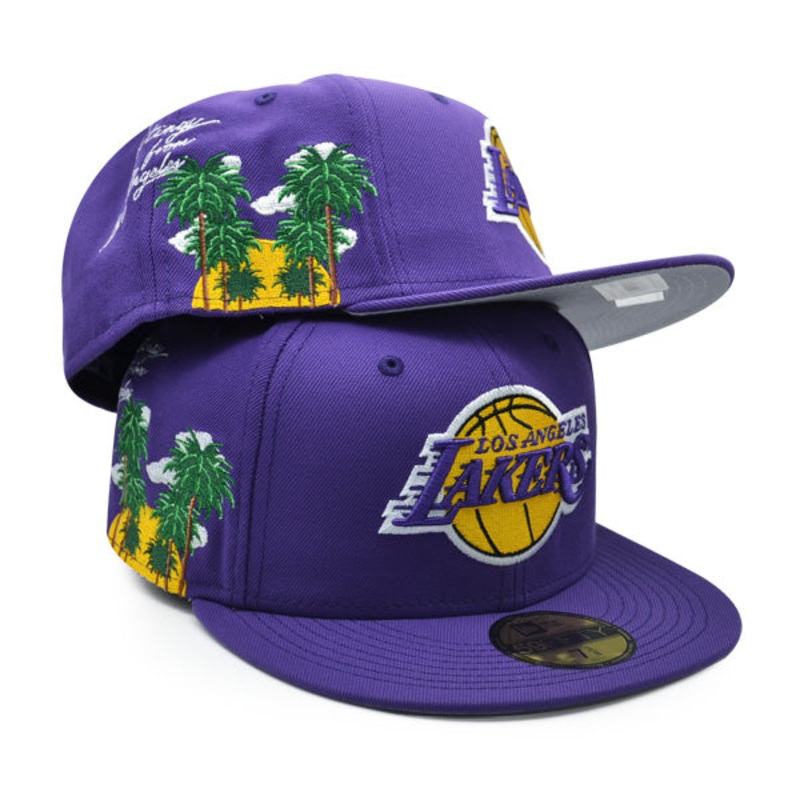 Los Angeles Lakers New Era Exclusive CLOUD ICON 59Fifty Fitted Hat – Purple 7