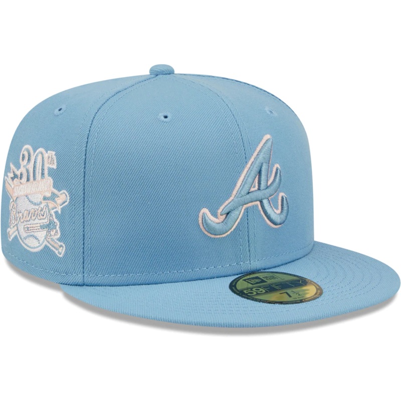 New Era Atlanta Braves Light Blue 30th Anniversary 59FIFTY Fitted Hat