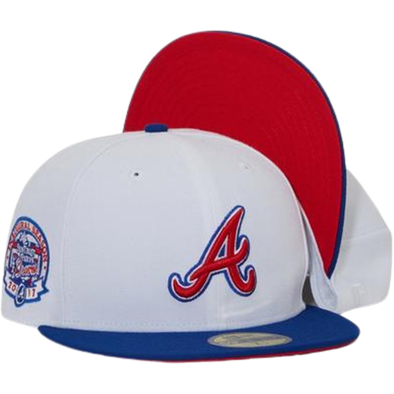 New Era Atlanta Braves White/Red/Blue “Captain America” 59FIFTY Fitted Hat