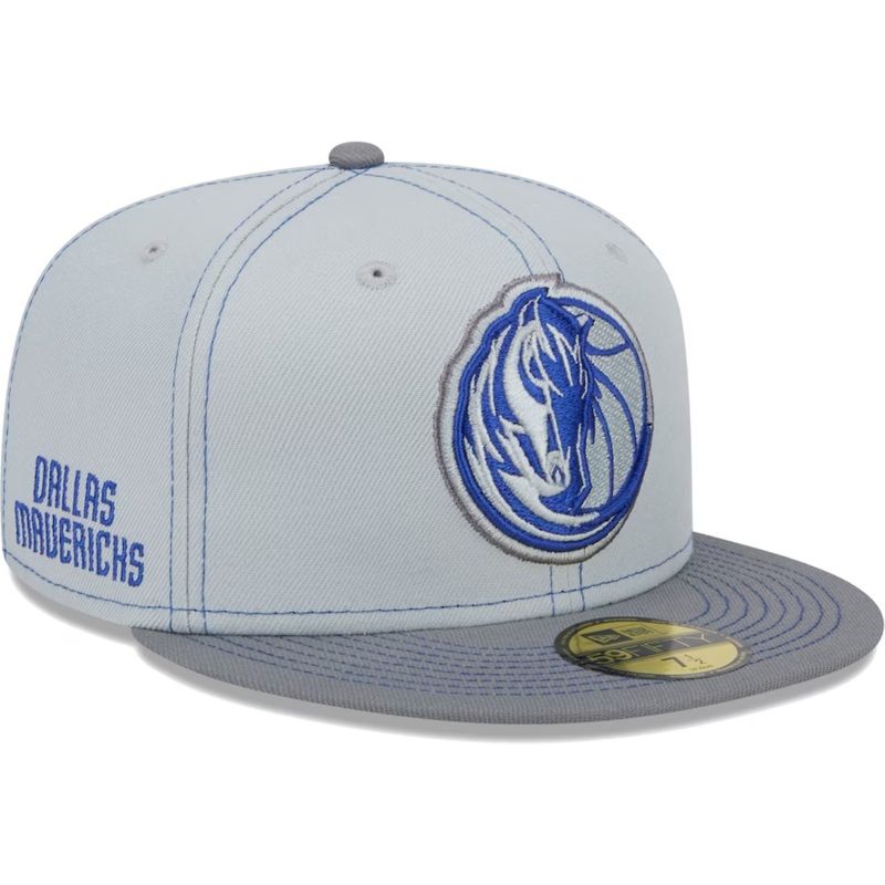 New Era Dallas Mavericks Gray Color Pop 2023 59FIFTY Fitted Hat