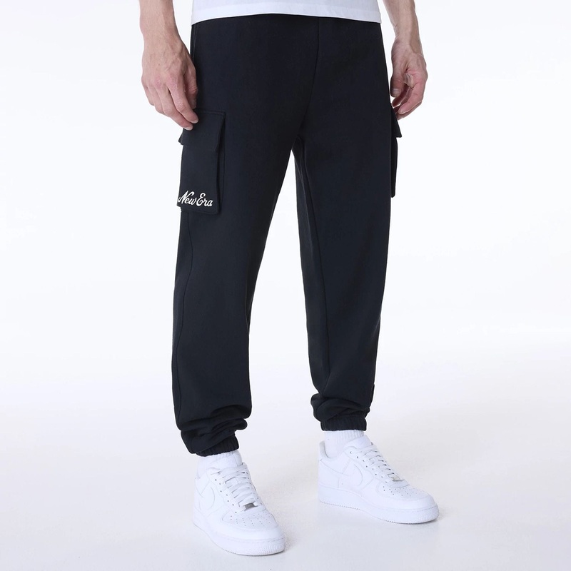 New Era Script Black Fleece Joggers XS